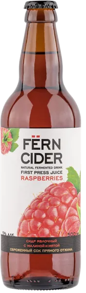 Изображение Сидр яблочный п/сл 5,0% Ферн малина мята Роял Фрут Бел с/б, 0,5 л