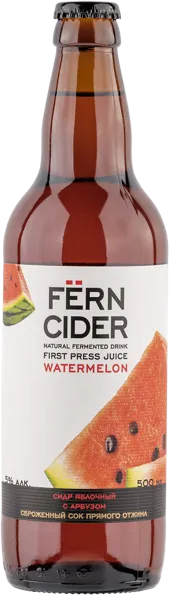 Изображение Сидр яблочный п/сл 5,0% Ферн арбуз Роял Фрут Бел с/б, 0,5 л
