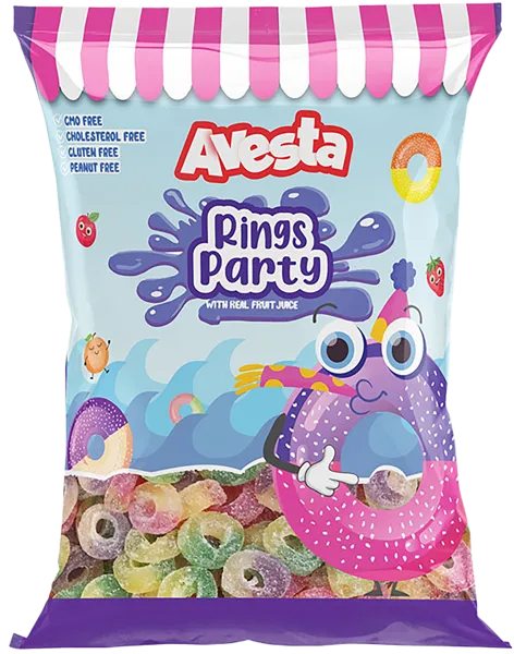 Изображение Мармелад жевательный Авеста колечки Аверест м/у, 80 г