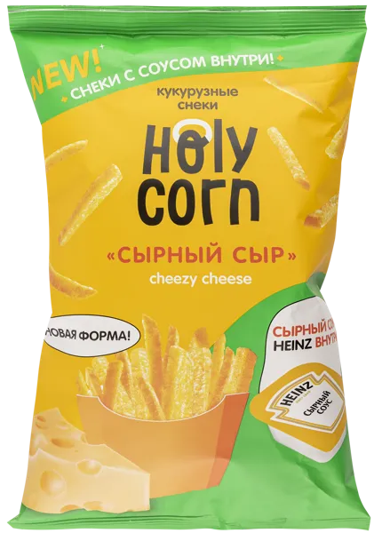 Изображение Чипсы кукурузные Холи Корн сырный сыр Матяш м/у, 30 г