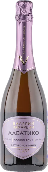 Изображение Вино игристое розовое брют Авторское ЗГУ Алеатико Бахчисарай с/б, 0,75 л