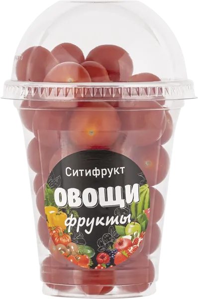Изображение Овощ  томат черри красный Ситифрукт стакан, 250 г