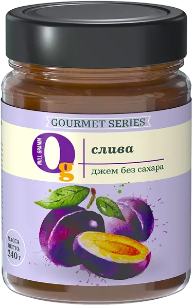 Изображение Джем низкокалорийный Ноль грамм слива Велмейд с/б, 240 г