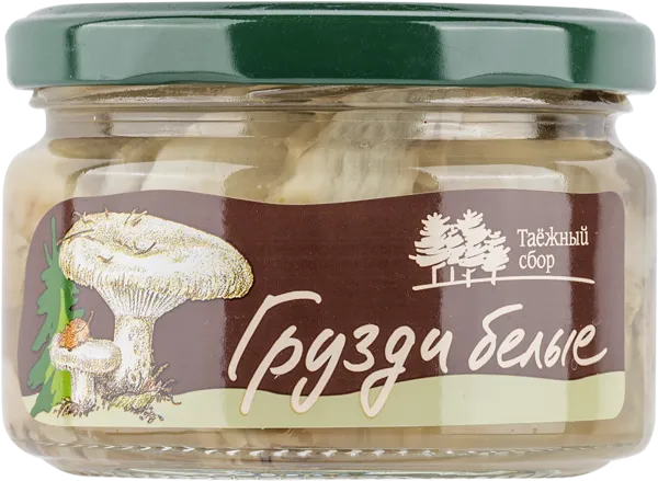 Изображение Грузди соленые Кедровый бор белые Тайга-Продукт с/б, 250 г