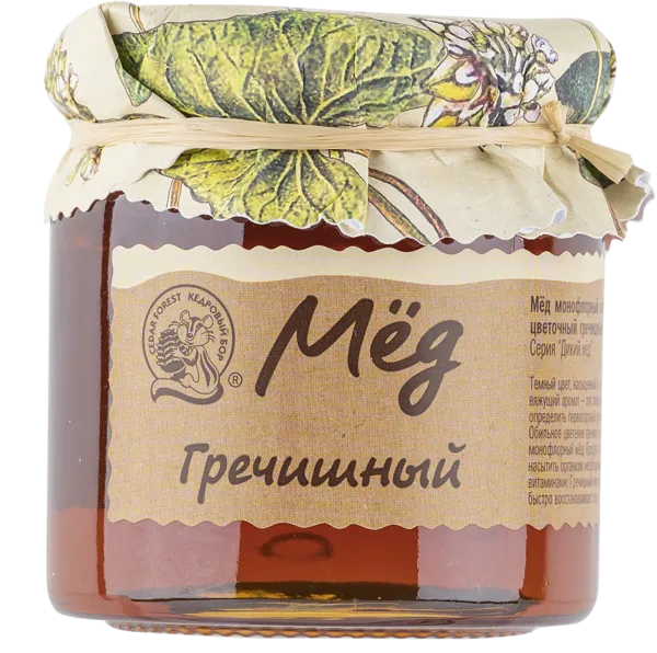 Изображение Мед гречишный Кедровый бор Тайга-Продукт с/б, 245 г