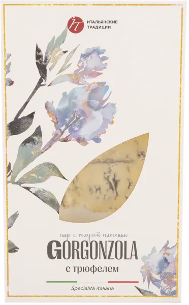 Изображение Сыр 50% с голубой плесенью Итальянские традиции горгонзола с трюфелем Итальянские традиции п/у, 160 
