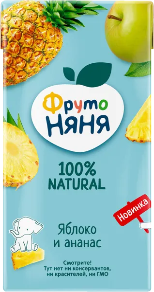 Изображение Сок с 6 мес Фрутоняня яблоко ананас Прогресс т/п, 500 мл