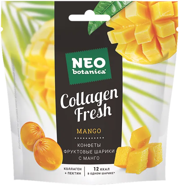 Изображение Мармелад жевательный Нео Ботаника Коллаген Фреш манго ОК Пензенская КФ м/у, 55 г