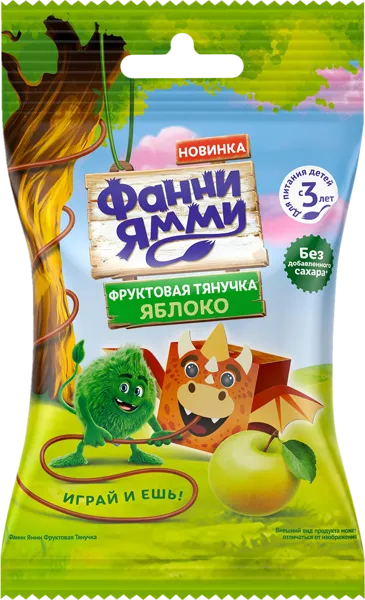 Изображение Фруктовые кусочки с 3 лет Фанни Ямми яблоко Прогресс м/у, 15 г