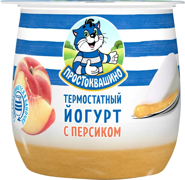 Изображение Йогурт 3,4% Простоквашино персик Эйч энд Эн п/б, 160 г