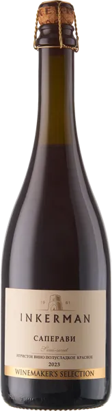 Изображение Вино игристое красное п/сл Инкерман ЗГУ Саперави Вайнмейкерс Селе Золотая Балка с/б, 0,75 л