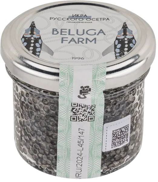 Изображение Икра зернистая Белуга Фарм осетра АРК Белуга с/б, 100 г