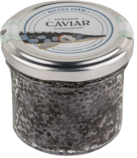 Изображение Икра зернистая забойная Белуга Фарм осетра АРК Белуга с/б, 100 г