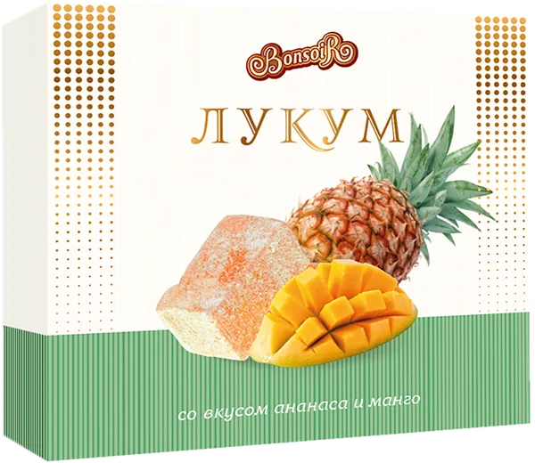 Изображение Лукум Бонсуар ананас и манго Бонтрейд кор, 250 г