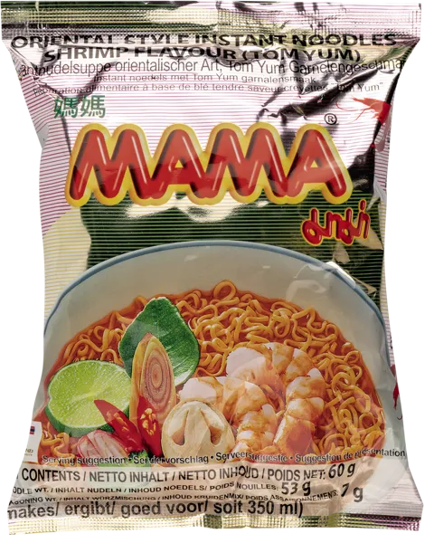 Изображение Лапша быстрого приготовления Мама Том Ям креветка Тай Президент Фудс м/у, 60 г