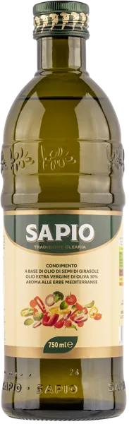 Изображение Масло оливковое подсолнечн Сапио из Кампании помас для жарки КОИ Срл с/б, 750 мл