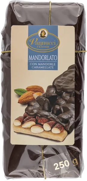 Изображение Шоколад темный 58% Ваннуччи из Умбрии цельный миндаль и нуга Ваннуччи м/у, 250 г