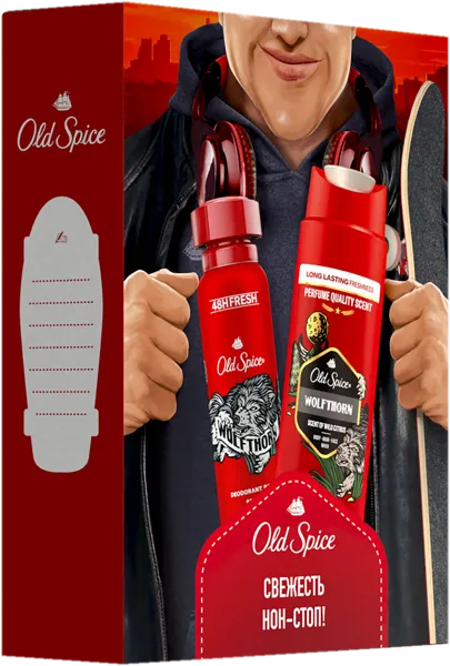 Изображение Набор подарочный для мужчин Олд спайс вольфторн дезодорант+гель для душа Проктер Энд Гэмбл к/у, 1 шт