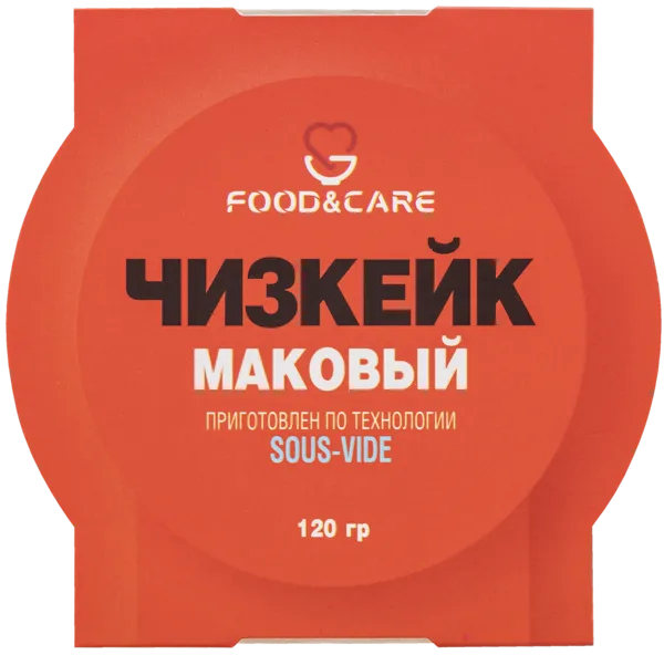 Изображение Чизкейк Фуд энд Кеа маковый Польза п/б, 120 г