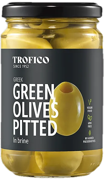 Изображение Оливки без косточки Трофико зеленые Трофико С.А. с/б, 150 г