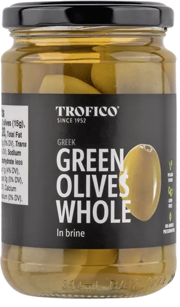 Изображение Оливки с косточкой Трофико зеленые Трофико С.А. с/б, 160 г