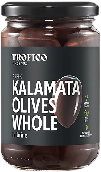 Изображение Оливки с косточкой Трофико каламата черные Трофико С.А. с/б, 160 г