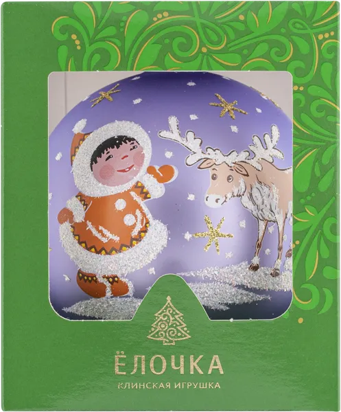 Изображение Шар 5 Мичил 8,5см стекло Ёлочка С2109 Клинская игрушка к/у, 1 шт
