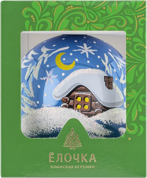 Изображение Шар 5 Лесная избушка стекло Ёлочка С1548 Клинская игрушка к/у, 1 шт