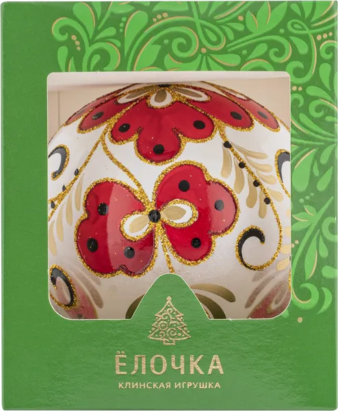 Изображение Шар 5 Джулия стекло Ёлочка С1604 Клинская игрушка к/у, 1 шт