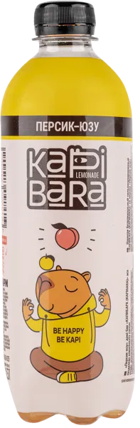 Изображение Напиток газ Капибара Персик Юдзу Бочкаревский ПЗ п/б, 0,5 л