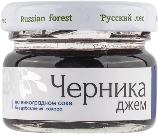Изображение Джем без сахара Русский лес черника Русский лес с/б, 25 г