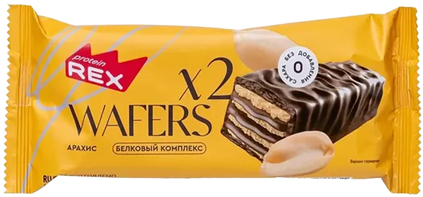 Изображение Вафли протеиновые Протеин Рекс арахис Роял Кейк м/у, 50 г