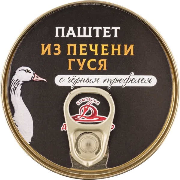 Изображение Паштет из гусиной печени Деликатесофф черный трюфель КД с/б, 90 г
