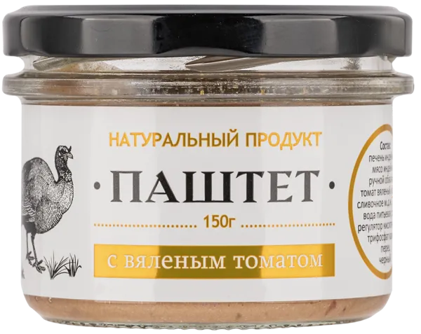 Изображение Паштет из печени индейки Деликатесофф вяленые томаты КД с/б, 150 г