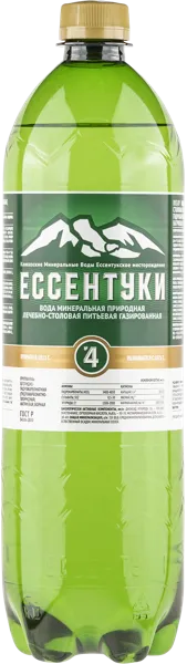 Изображение Мин вода газ рН6,6-6,9 Ессентуки №4 лечебная Тэсти п/б, 1 л
