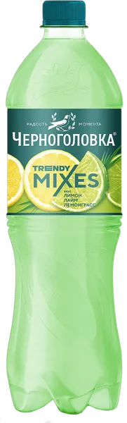 Изображение Напиток газ Черноголовка Лимон лайм лемонграсс Аквалайф п/б, 1 л