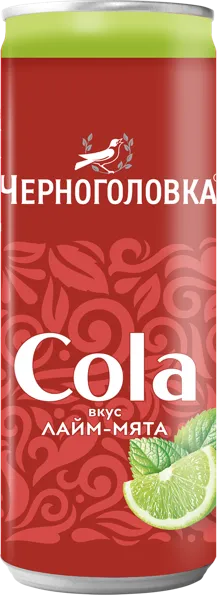 Изображение Напиток газ Черноголовка кола лайм мята Аквалайф ж/б, 0,33 л