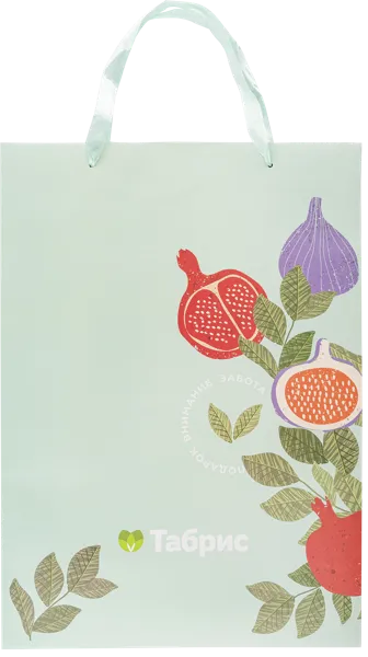 Изображение Пакет 30*42*14см бумажный Табрис артишок бирюзовый ТАБРИС , 1 шт