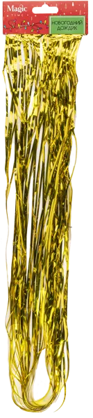 Изображение Дождик 9*100см Мэджик Тайм золотой Феникс-Презент , 1 шт