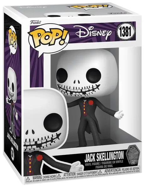 Изображение Фигурка 1381 3+ Фанко поп мультфильмы джек скеллингтон Фанко к/у, 1 шт