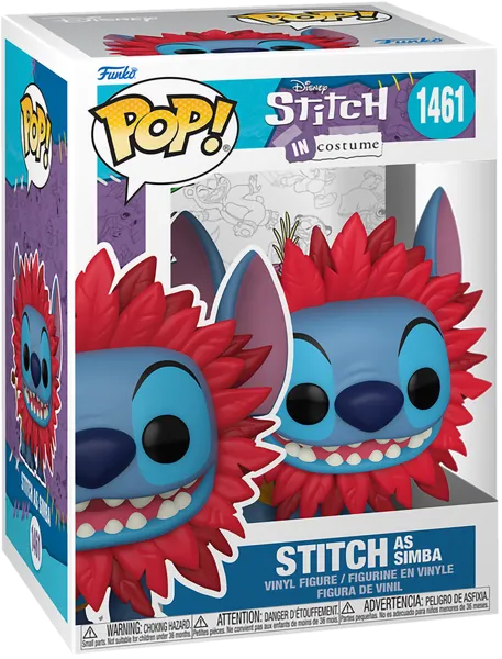 Изображение Фигурка 1461 3+ Фанко поп мультфильмы стич симба Фанко п/у, 1 шт