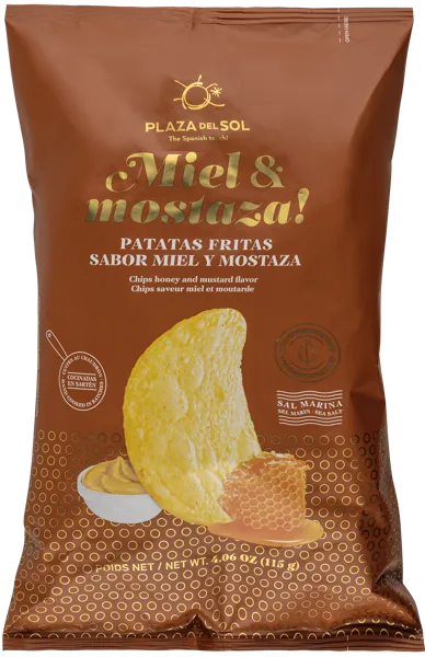Изображение Чипсы картофельные Плаза дель Соль из Аликанте мед горчица Плаза Дель Соль м/у, 115 г