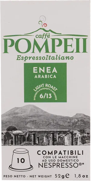 Изображение Кофе в капсулах 10 шт Каффе Помпеи 90% арабика 10% робуста Л энд Г СРЛ кор, 55 г