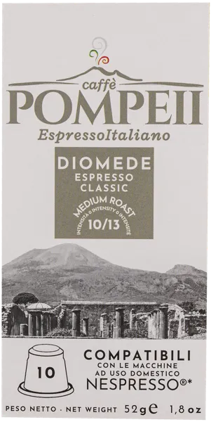 Изображение Кофе в капсулах 10 шт Каффе Помпеи 50% арабика 50% робуста Л энд Г СРЛ кор, 55 г