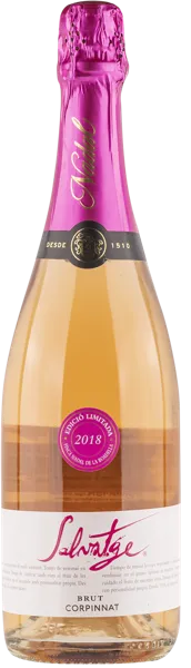 Изображение Вино игристое розовое экстра брют Сальватхе 2018 Корпинат Надаль с/б, 0,75 л