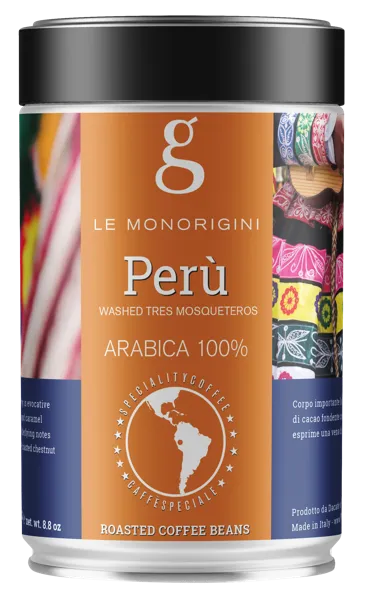 Изображение Кофе в зернах Голден Бразилия Перу 100% арабика Дакате Срл ж/б, 250 г