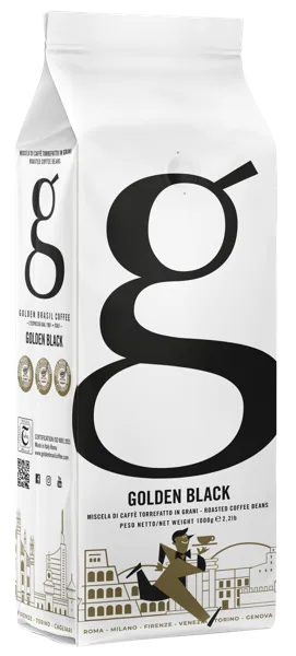 Изображение Кофе в зернах Голден Бразилия Блэк 80% арабика Дакате Срл м/у, 1 КГ