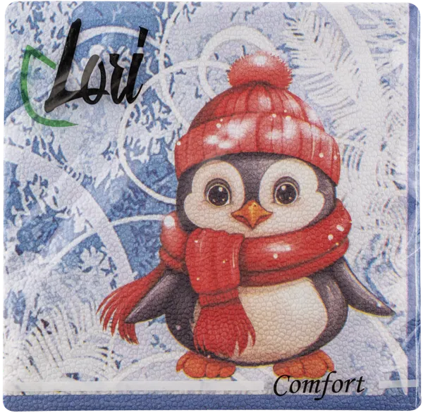 Изображение Салфетки 2х-слойные Лори новый год пингвин 33*33см Фабрика Люкс м/у, 16 шт