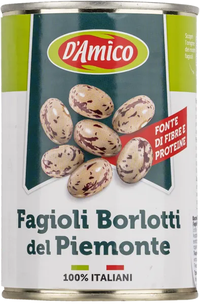 Изображение Фасоль Д Амико из Солерно Борлотти Пьемонте Д энд Д Италия ж/б, 400 г