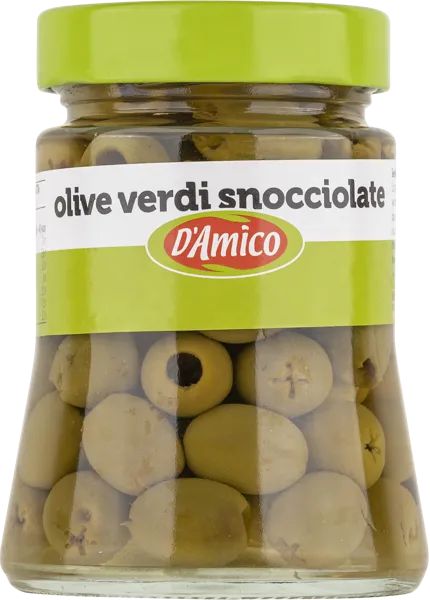 Изображение Оливки без косточки Д Амико из Солерно зеленые Д энд Д Италия с/б, 290 г